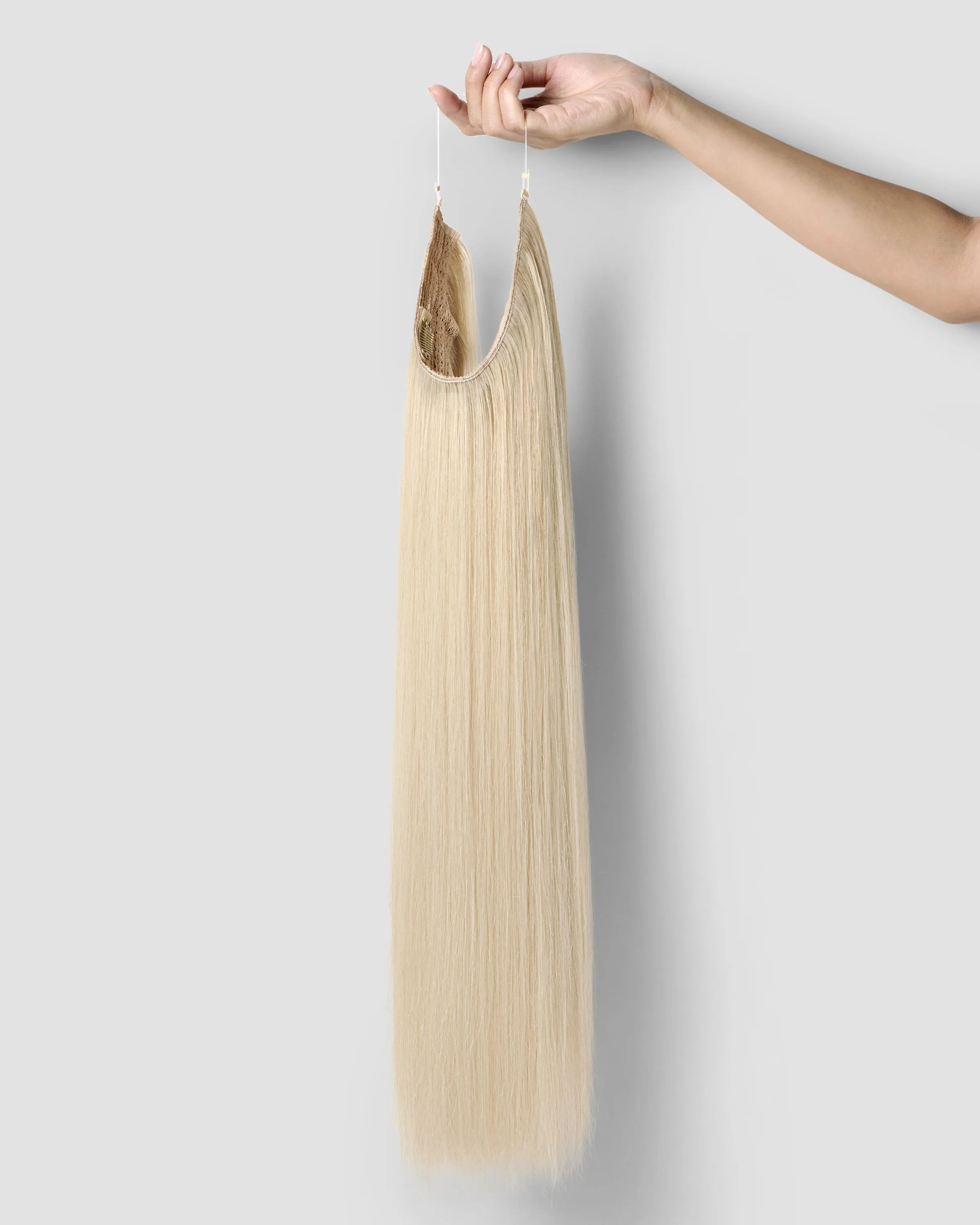 16" Lightweight Straight Halo Hair Extensions Honey Beach
