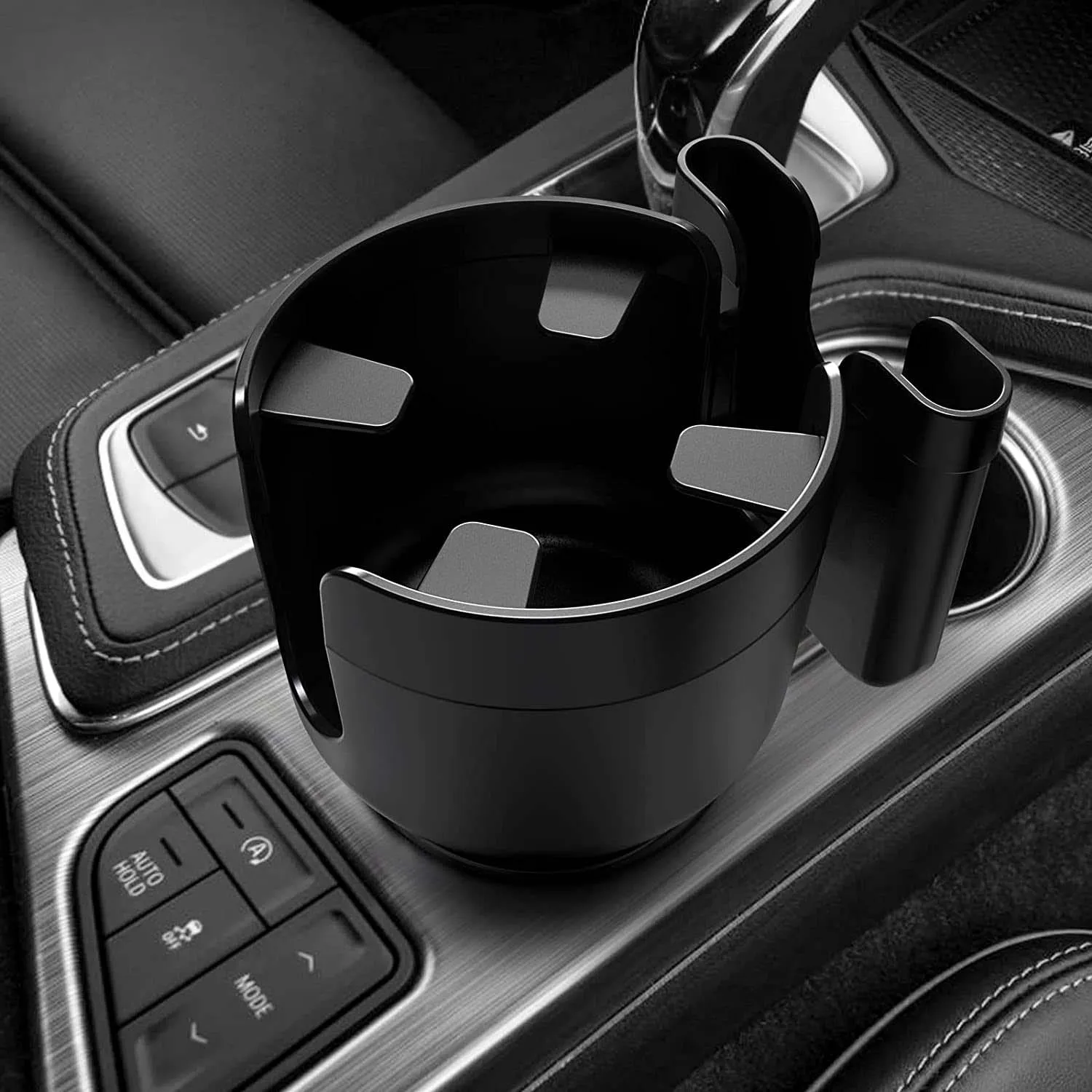2-in-1 Car Cup Holder Expander Adapter with Adjustable Base, Custom Fit For Your Cars, Car Cup Holder Expander Organizer with Phone Holder, Fits 32/40 oz Drinks Bottles, Car Accessories CH15988