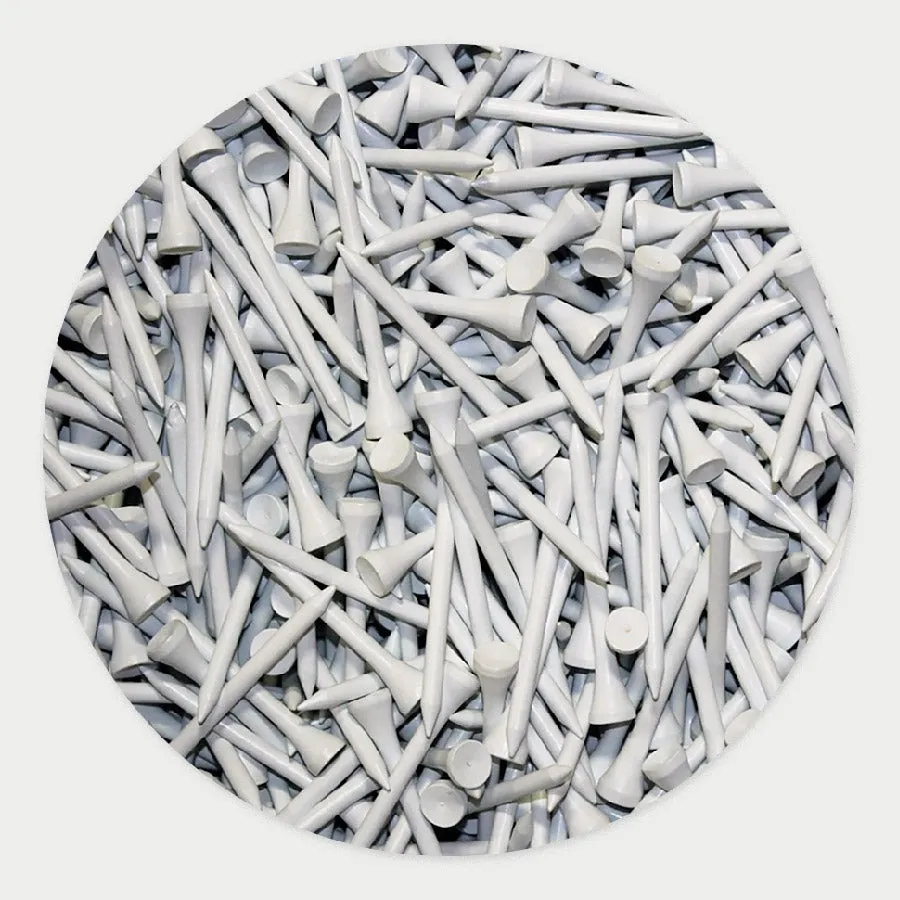 250 x 3-1/4" Wooden White Tees