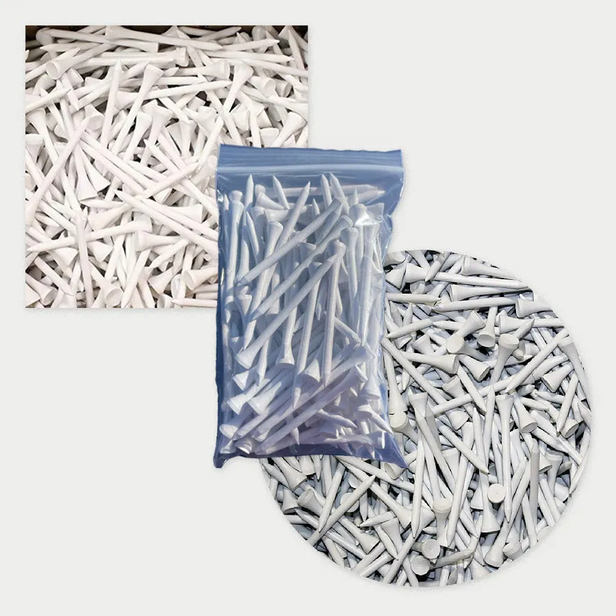 250 x 3-1/4" Wooden White Tees