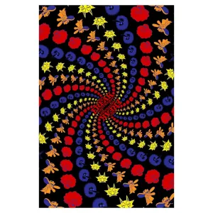 3D Freak Brothers Spiral Tapestry 60" x 90"