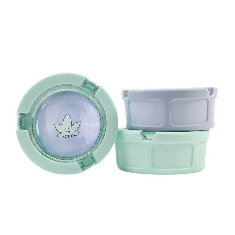 3" Ugly House Ashtray Silicone & Glass - Sorry Stoned - (6 Count Display)
