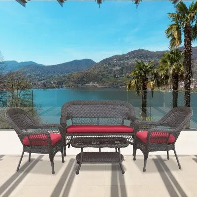 4-Piece Outdoor Resin Wicker Leisure Set