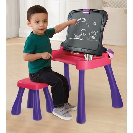 Activity Desk Transforms into Easel and Chalkboard
