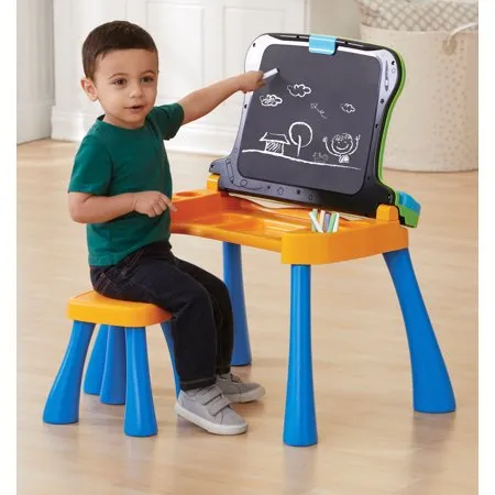 Activity Desk Transforms into Easel and Chalkboard