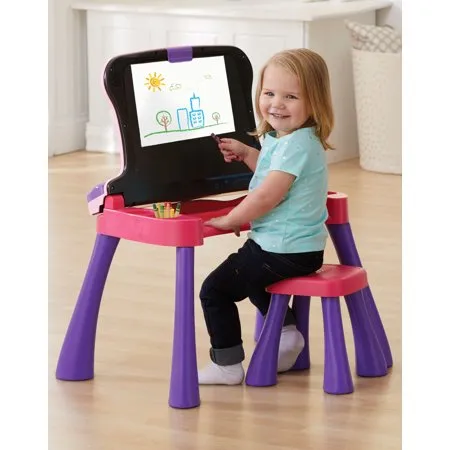 Activity Desk Transforms into Easel and Chalkboard