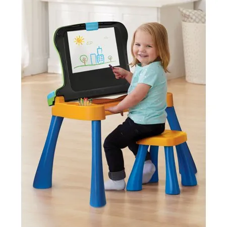 Activity Desk Transforms into Easel and Chalkboard