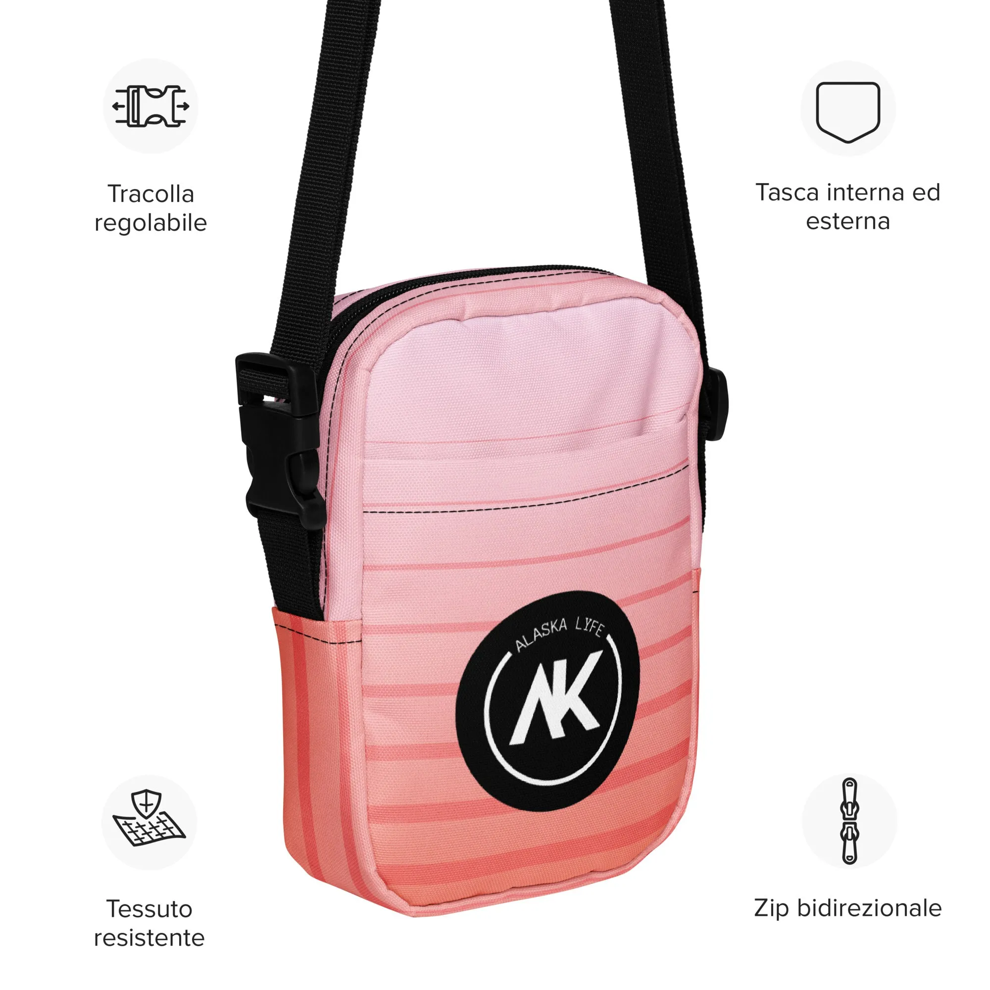 AK LYFE PNK Utility crossbody bag