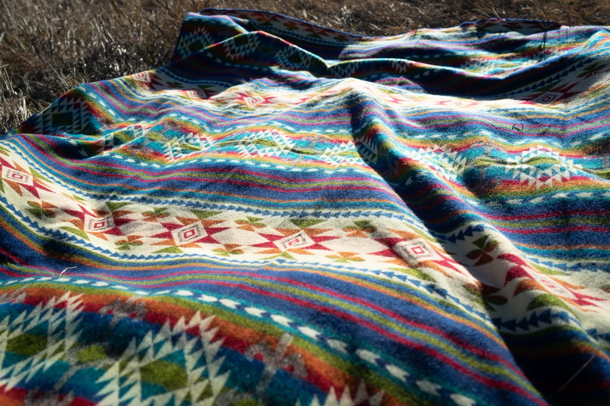 Andean Alpaca Wool Blanket - Galapagos