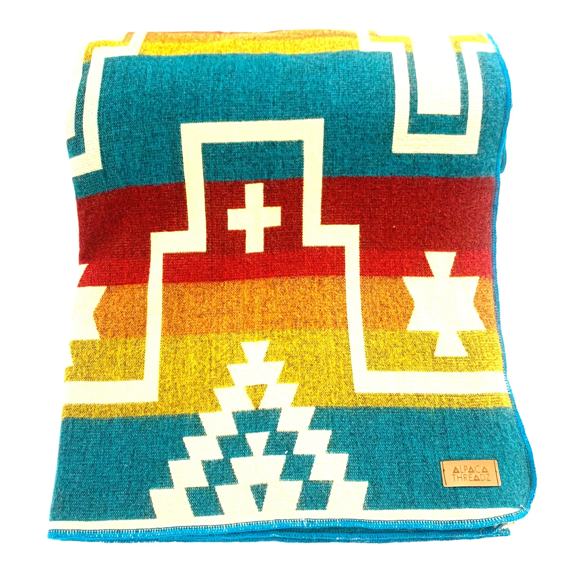 ANDEAN ALPACA WOOL BLANKET - SANTA FE (ECUADOR)