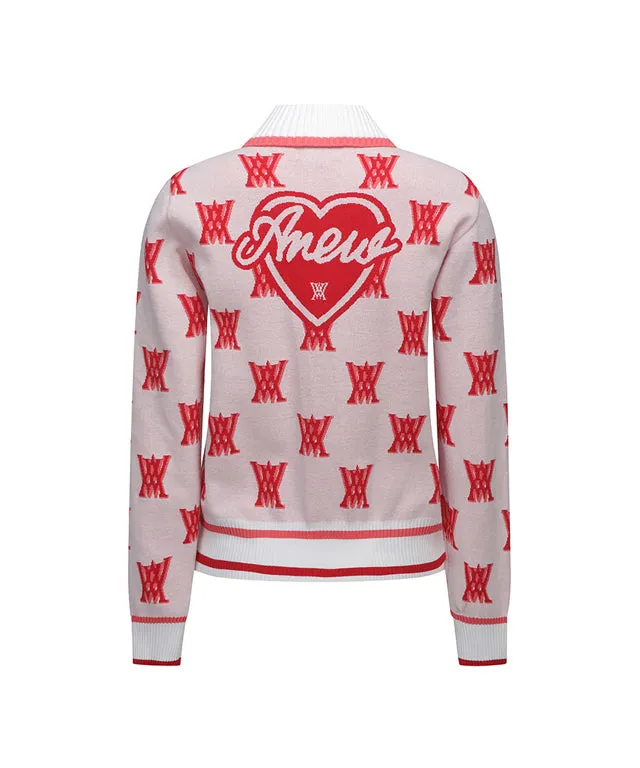 ANEW Golf: Women Back New Logo Cardigan - White