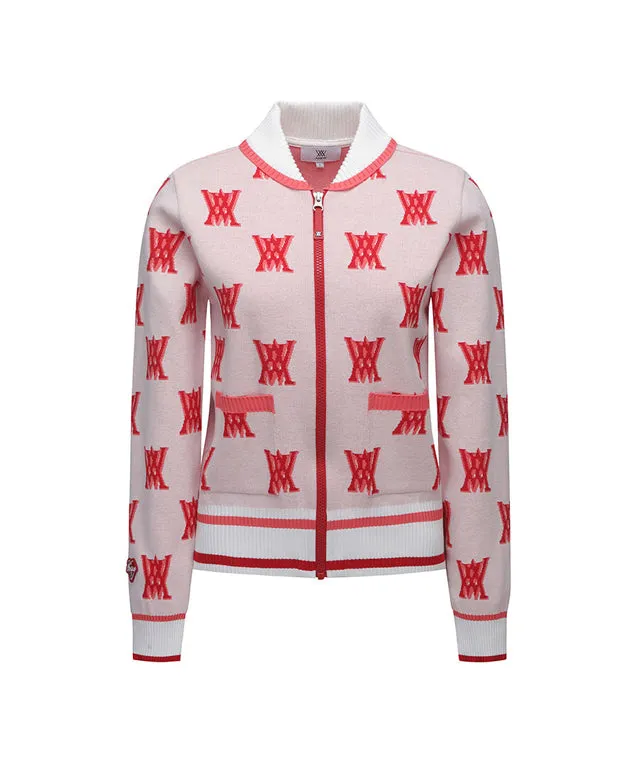 ANEW Golf: Women Back New Logo Cardigan - White