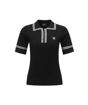 ANEW Golf Women's Collared Essential Short Sweater - Black
