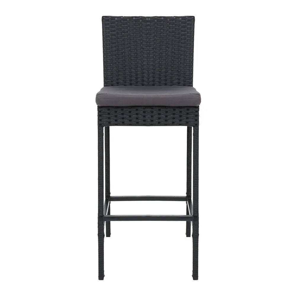 Aria - 2-Piece Outdoor Bar Stools Dining Chair Rattan Furniture