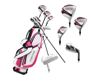 Aspire X1 9 Club Complete Womens Golf Set Pink