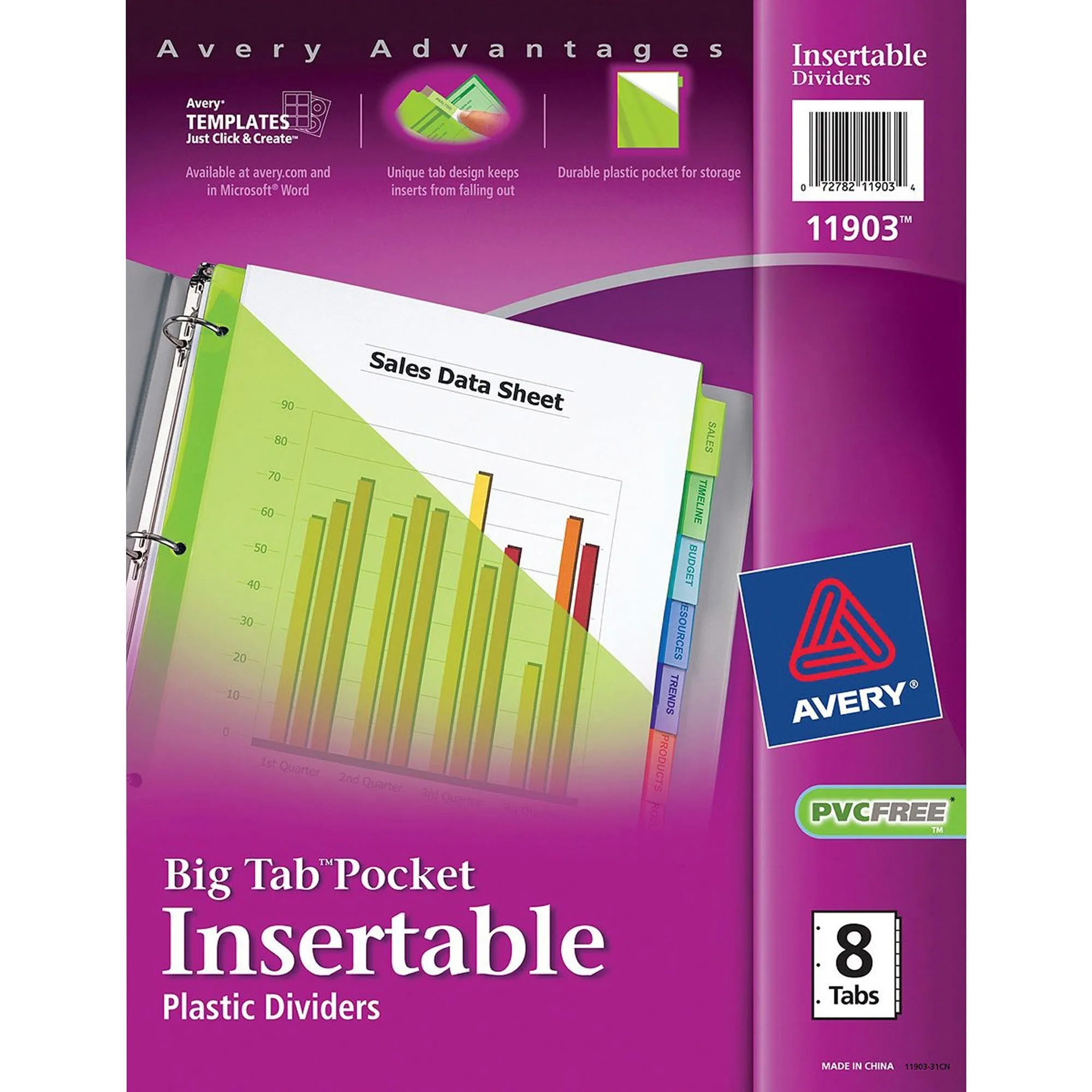 Avery® Big Tab Plastic Insertable Dividers