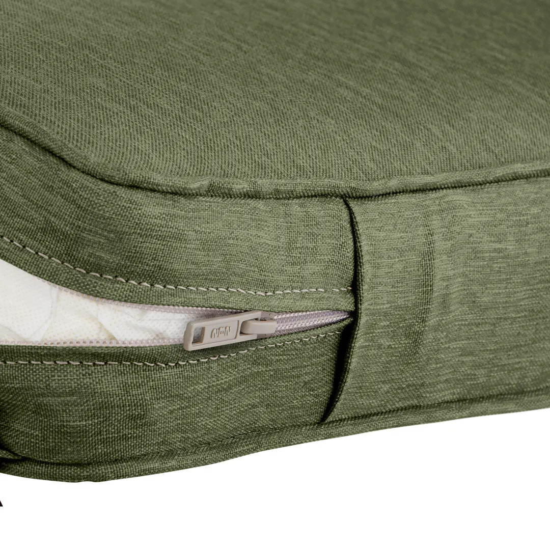 Ayvion Outdoor Seat Cushion Arlmont & Co. Cushion Color: Fern Green Size: 48" W x 18" D