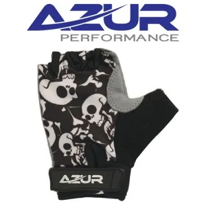Azur K10 Kids Gloves Short Finger Skulls