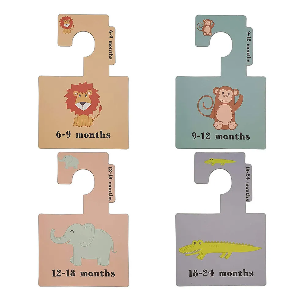 Baby Wardrobe Dividers Safari Animals