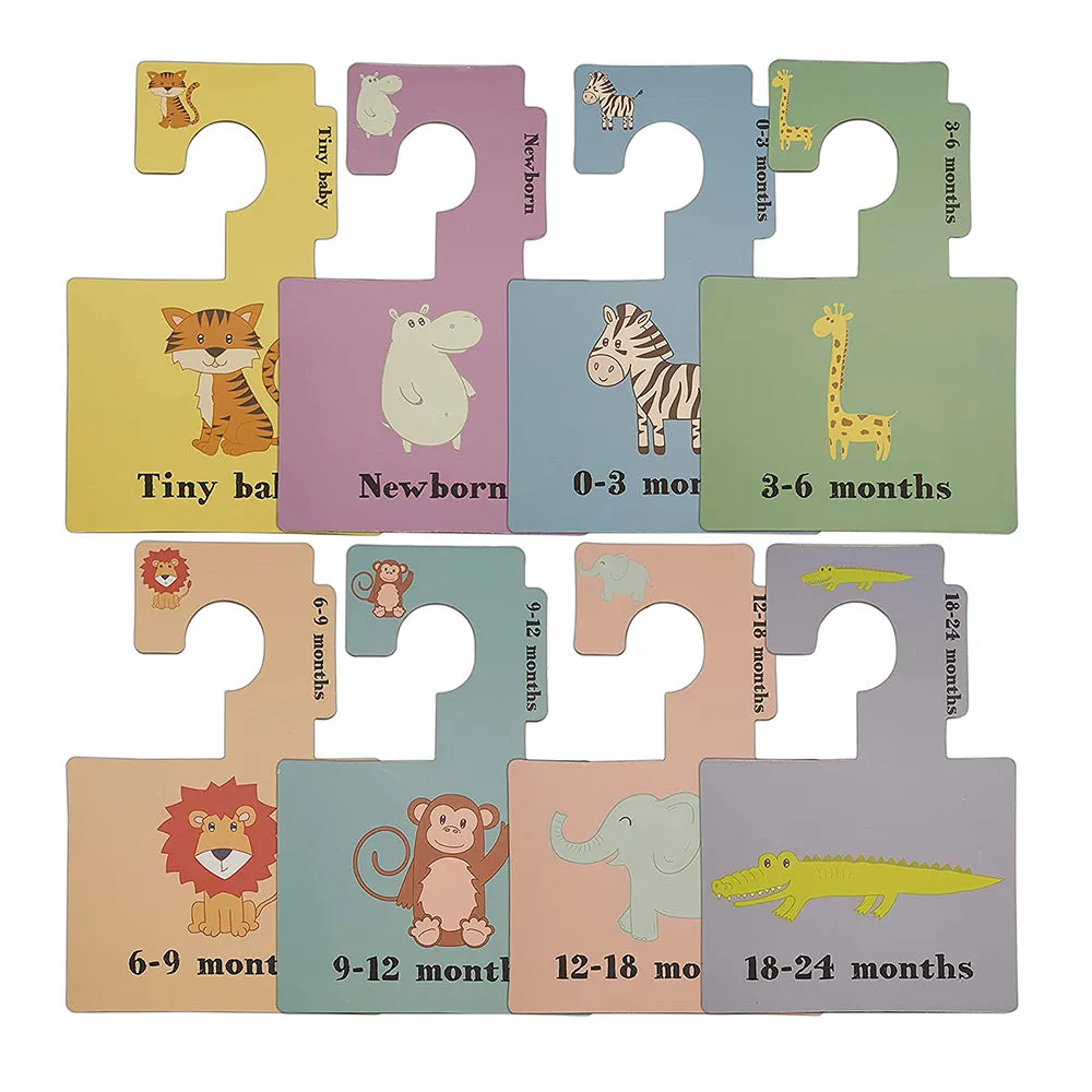 Baby Wardrobe Dividers Safari Animals