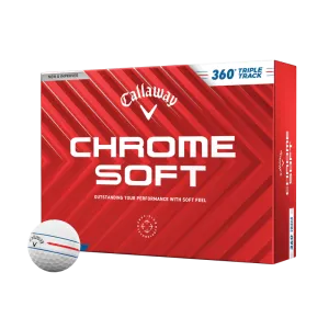 BALLE CALLAWAY CHROME SOFT 24 WHITE TRIPLE TRACK 360