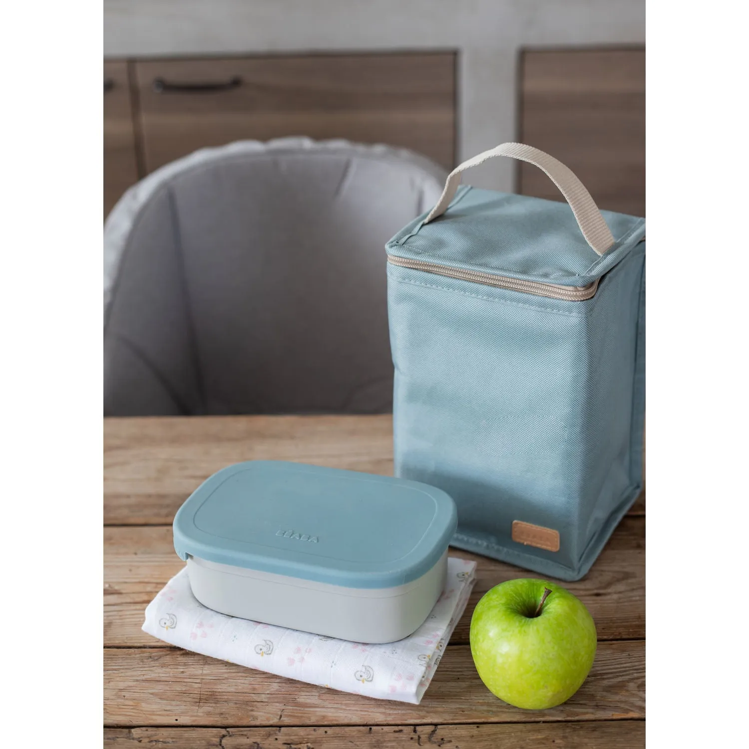 Beaba Stainless Steel Lunch Box - Baltic Blue