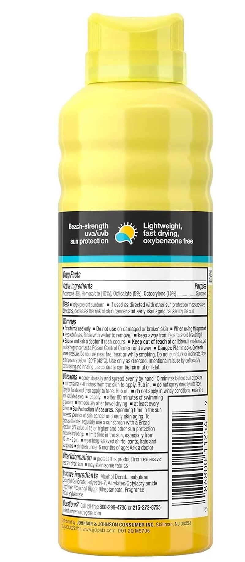 Beach Defense Body Spray Sunscreen with Broad Spectrum SPF 50, Shields against UVA and UVB Rays, Water Resistant and Oil Free Sun Protection, Oxybenzone Free and Fast Drying, 6.5 OZ