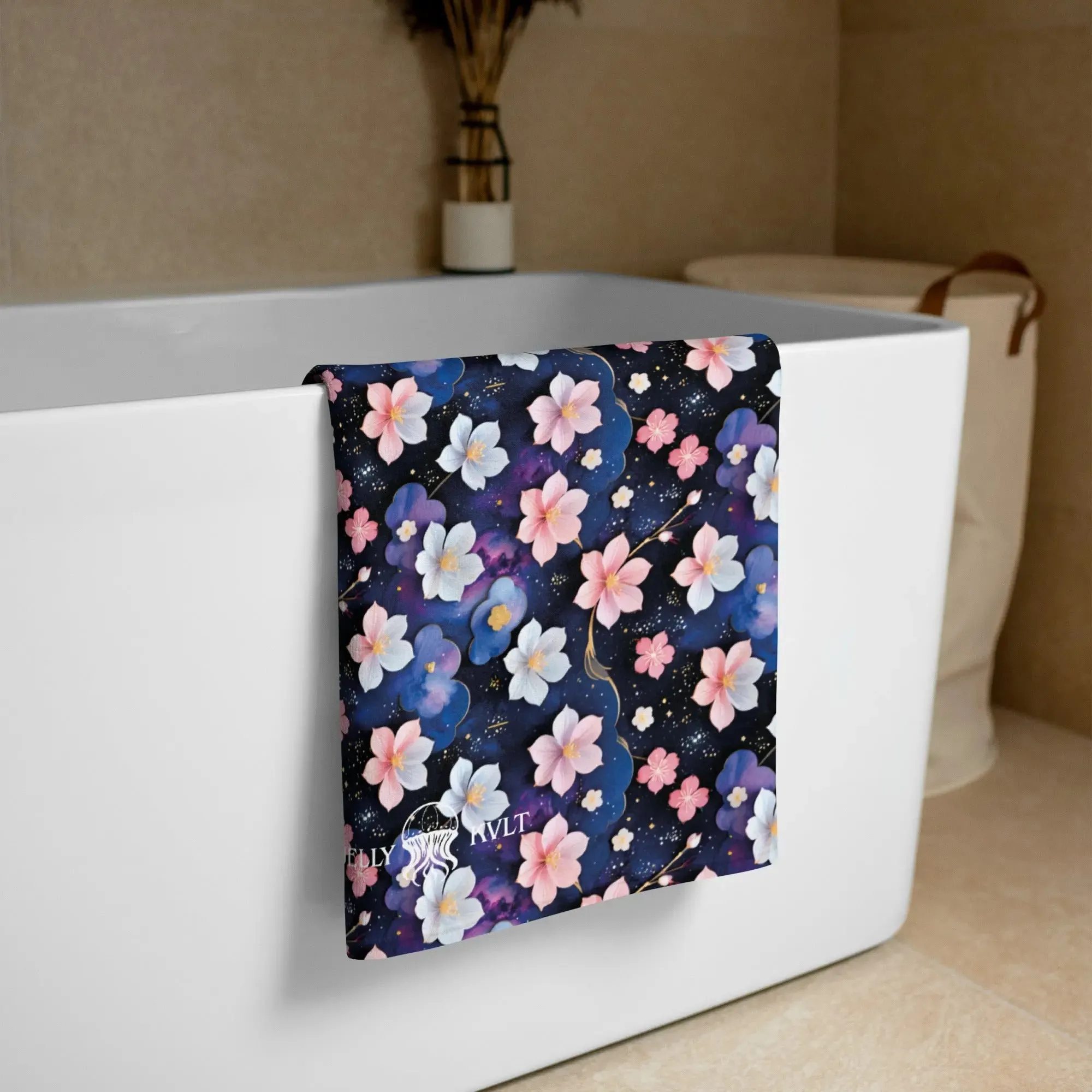 Beach Towel - Midnight Sakura