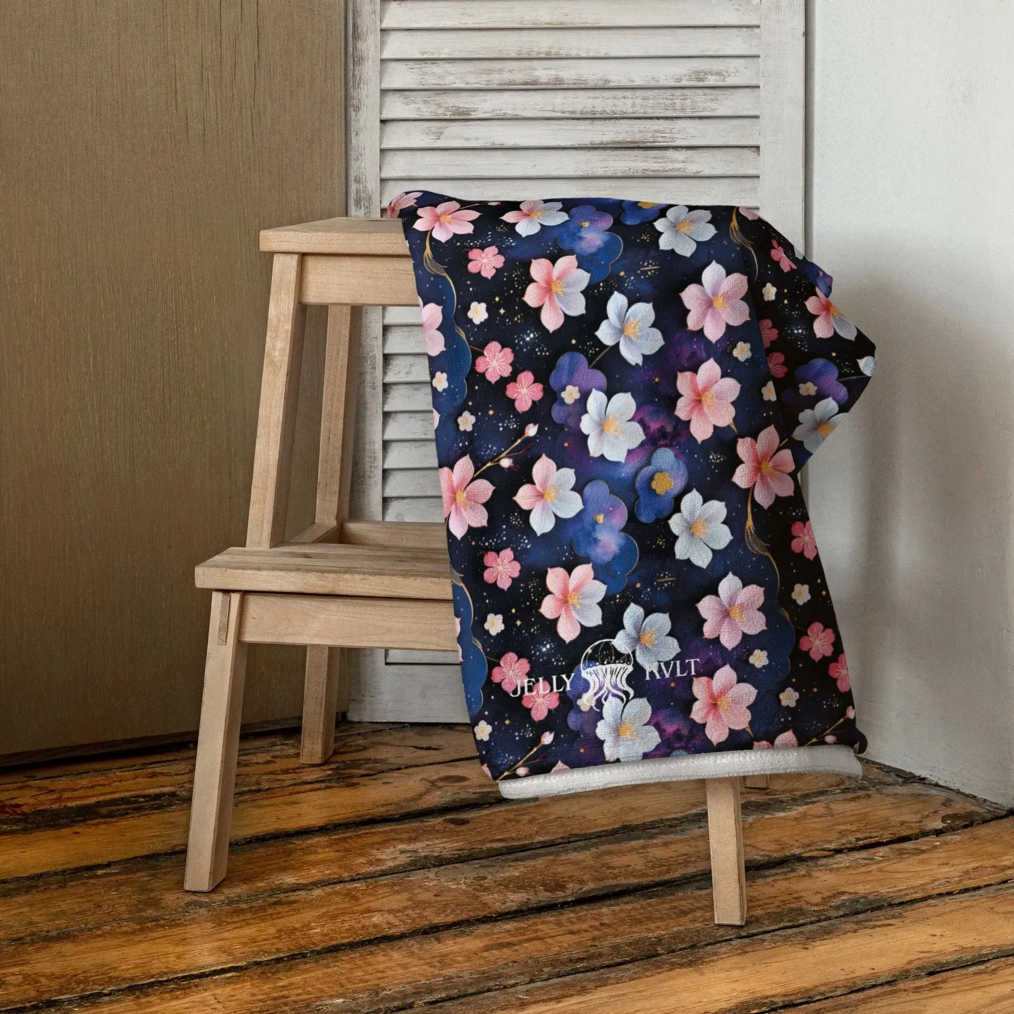 Beach Towel - Midnight Sakura