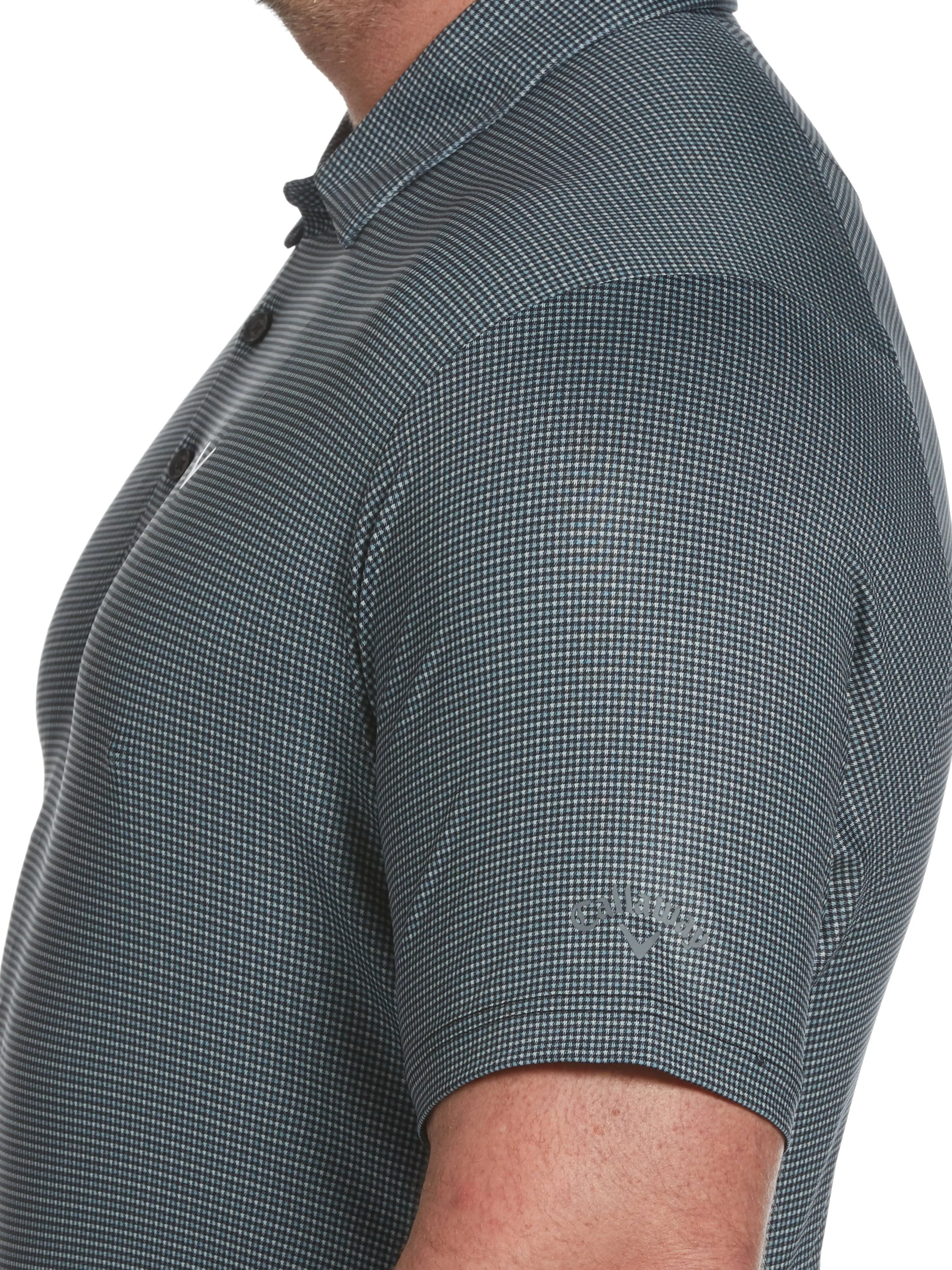 Big & Tall Tattersall Swing Tech™ Polo