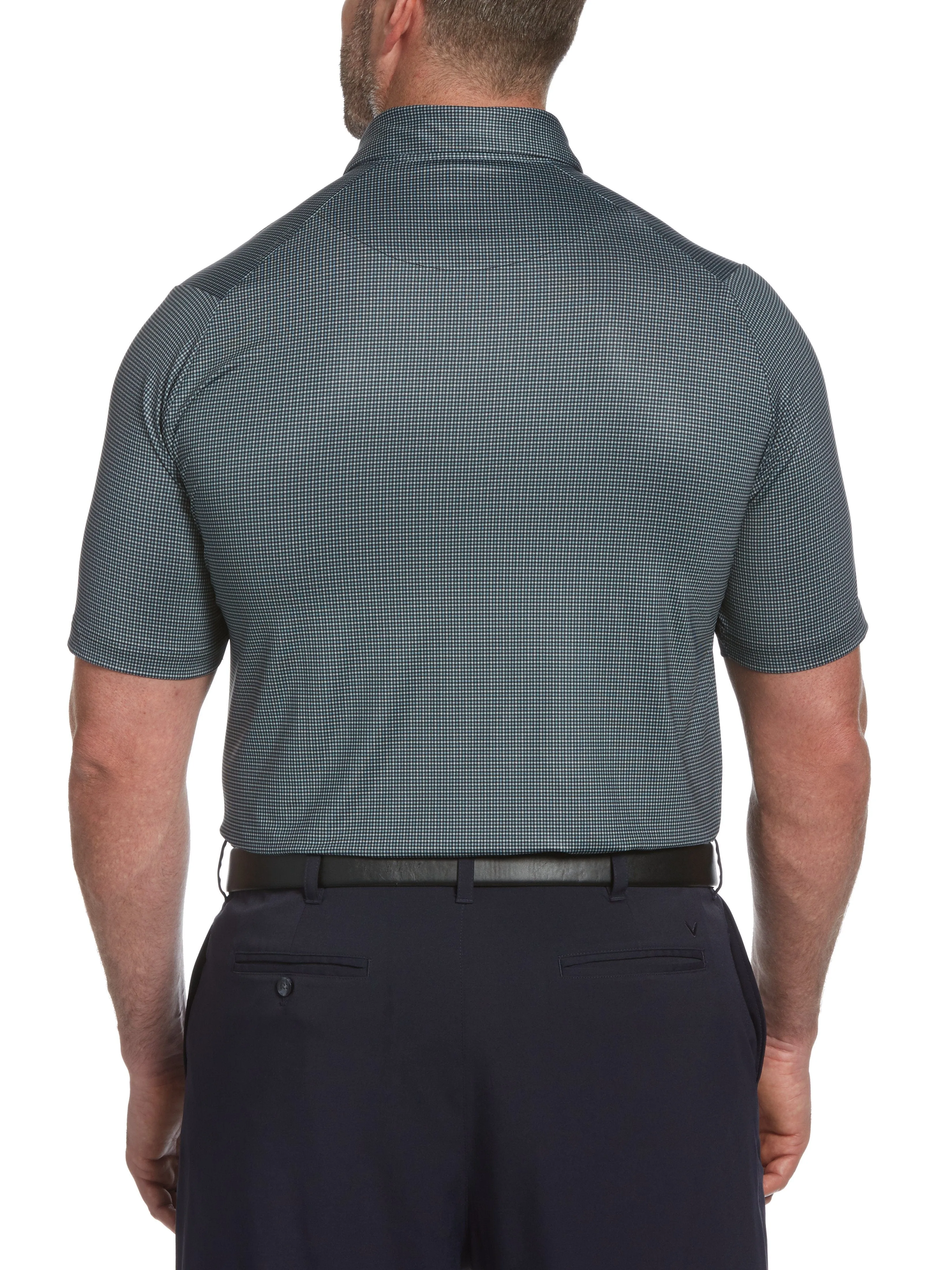 Big & Tall Tattersall Swing Tech™ Polo