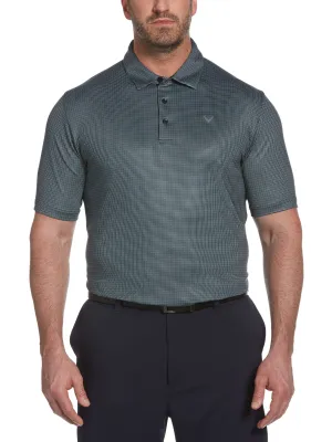Big & Tall Tattersall Swing Tech™ Polo