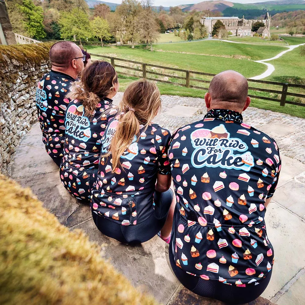 Big and Tall Mens Will Ride For Cake Cycling Jersey