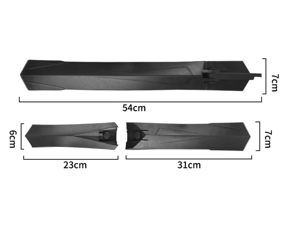 Bike Bicycle Mudguards SB-328 - Front (Fork mounted)   Rear (Seatpost mounted)