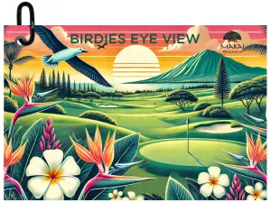 Birdies Eye View Golf Towel