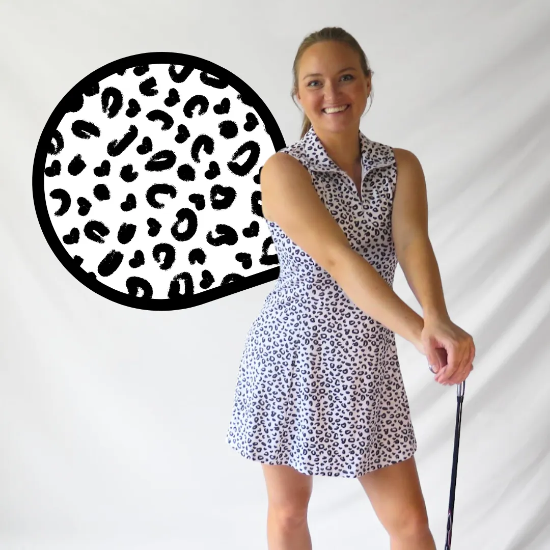 Black and white Cheetah Dress