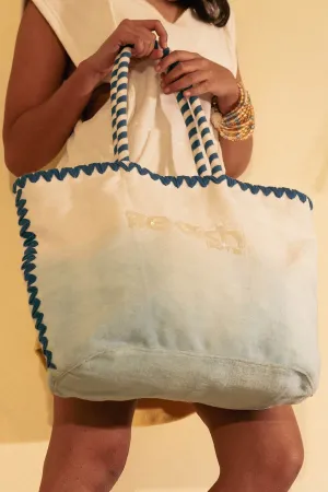 Blue & White Cotton Mini Bag