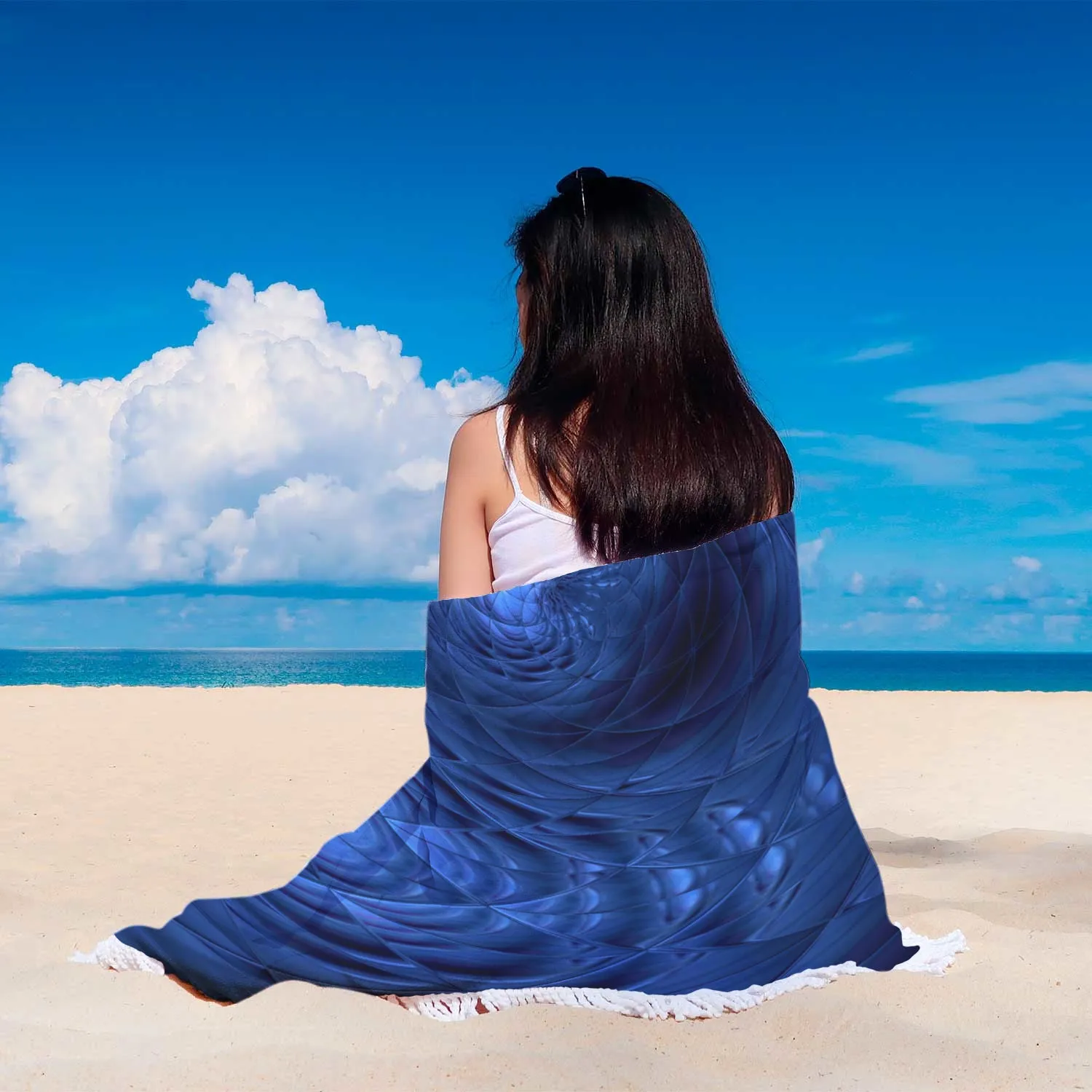 Blue Portal Beach Blanket