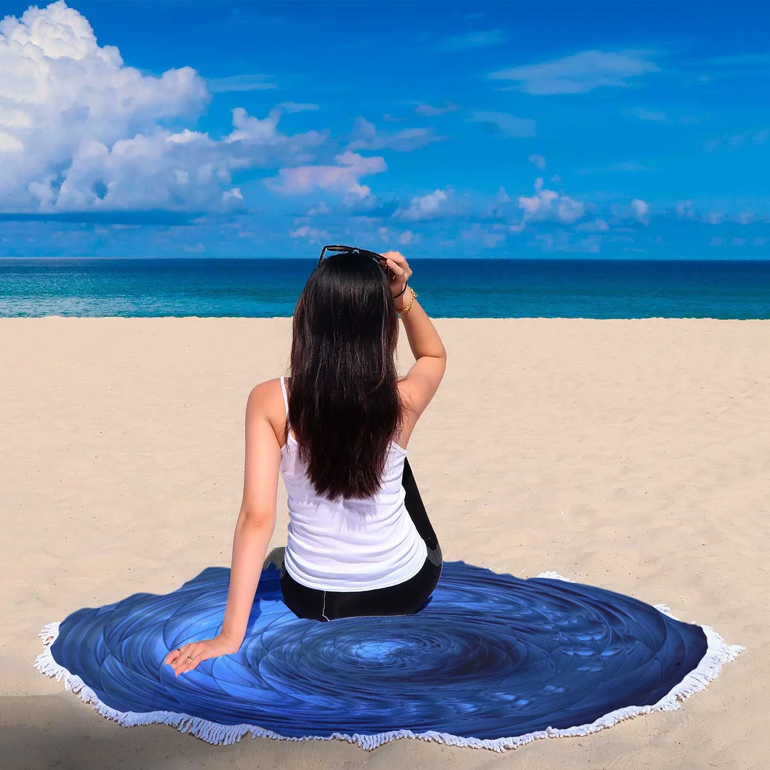 Blue Portal Beach Blanket