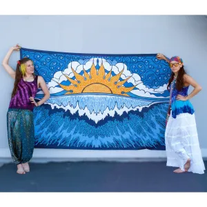 Blue Wave Single Tapestry