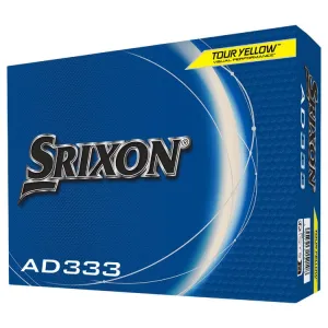 Bolas de golf amarillas Srixon AD333, paquete de 12