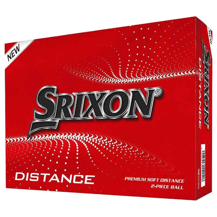 Bolas de golf Srixon Distance blancas, 12 unidades