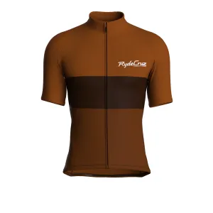 Bold Stride | Earth Brown Male Short Sleeves Jersey