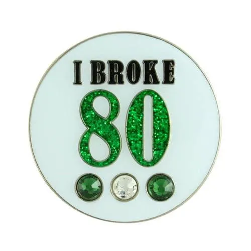 Bonjoc Ladies I Broke 80 Ball Marker I Broke 80 (IB-80)