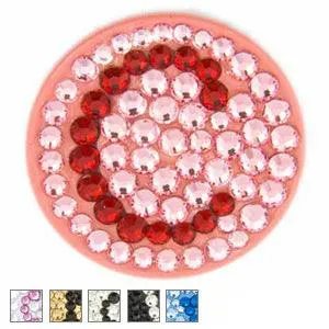 Bonjoc Ladies Monogram Collection Ball Marker N Pink/Red Letter