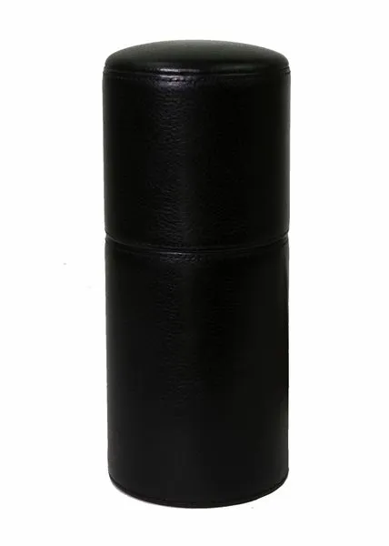 Brizard and Co. The Cylinder Desk Humidor - Black Leather