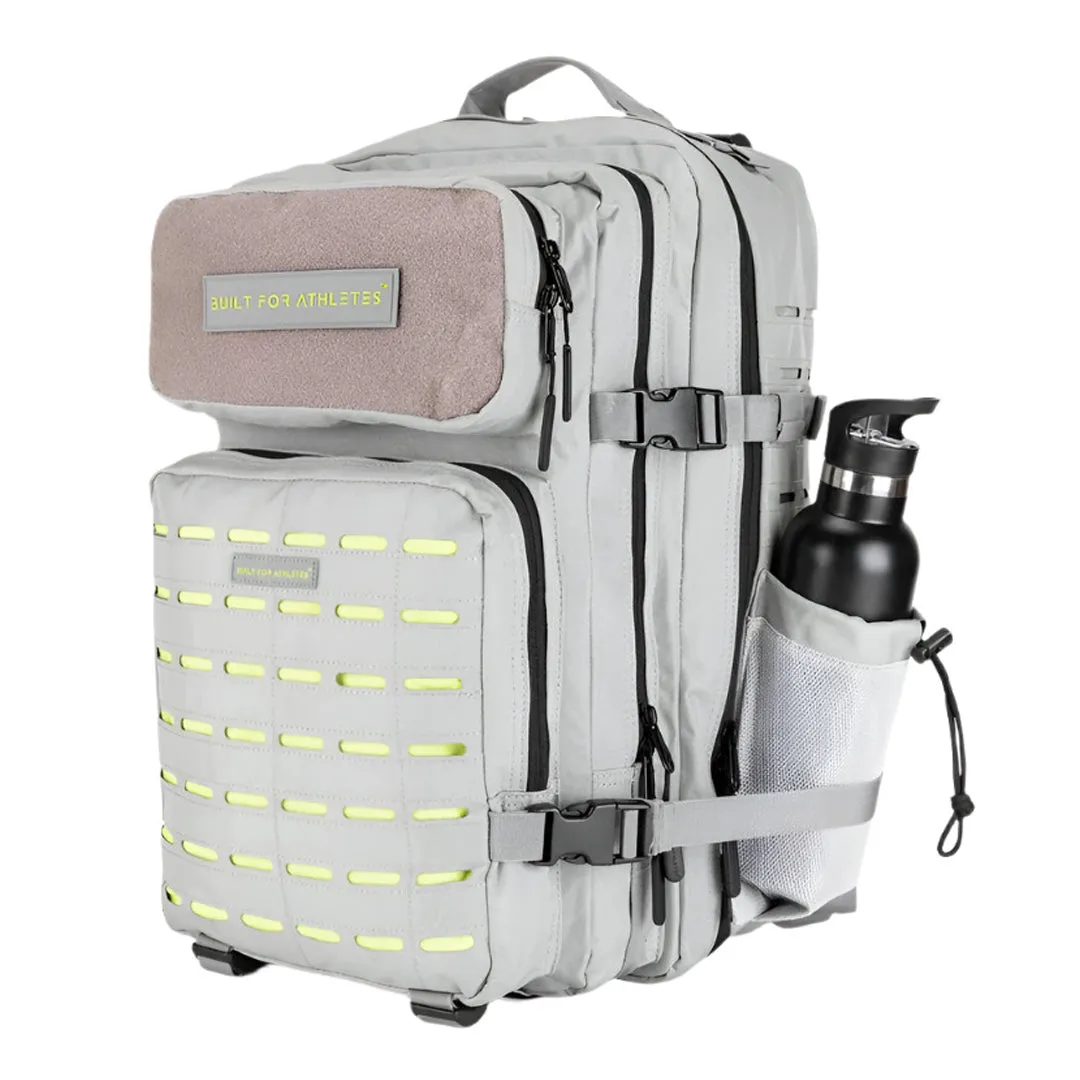 Built for Athletes - Gym Backpack - 45L (Large) - Grey & Lime