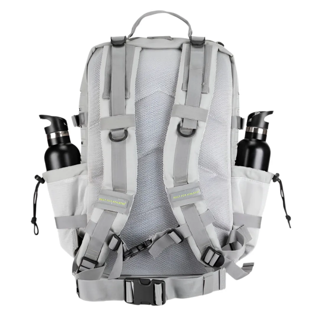 Built for Athletes - Gym Backpack - 45L (Large) - Grey & Lime