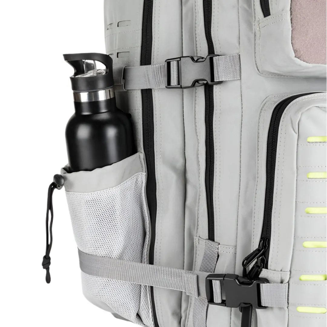 Built for Athletes - Gym Backpack - 45L (Large) - Grey & Lime
