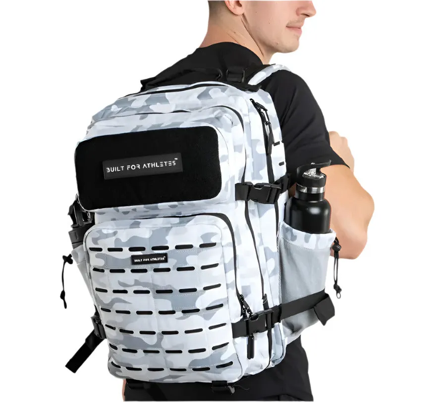 Built for Athletes - Gym Backpack - 45L (Large) - White Camo